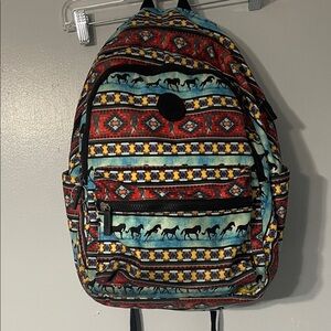 Montana West Multicolor Backpack with Horse Motif